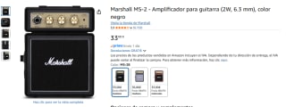 Marshall MS-2 Amplificador para guitarra (2W, 6.3 mm) por 33€