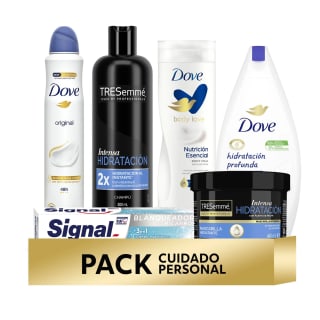 Pack Dove & TRESemmé - Cuidado para el cuerpo y el cabello por 9.59€