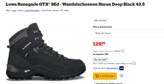 Lowa Renegade GTX Black Hiking schoenen voor €129 bij Bol