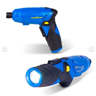 Atornillador eléctrico Goodyear GY1353LS 3,6V 210 rpm 52 puntas a solo 18,99€