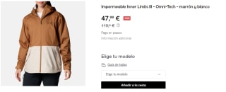 Chaqueta para Mujer Columbia Inner Limits 3 por 47.99€