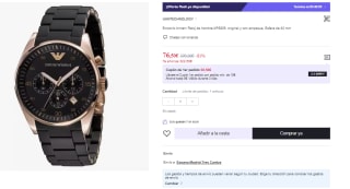 Reloj armani hombre ar5905 (43mm) por 76.5€ (Cuenta Nueva 64.5€)