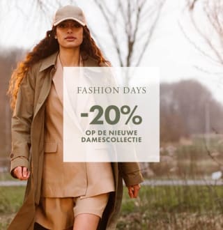 20% korting op nieuwe damescollectie en gehele kidscollectie van WE
