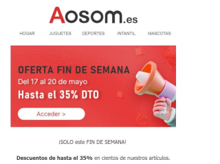 35% de descuento en Aosom