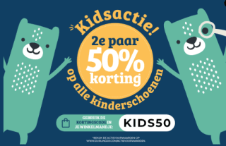 50% korting op 2e paar kinderschoenen bij Durlinger