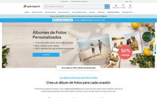Descuento 50% libros de fotos personalizados Optimalprint