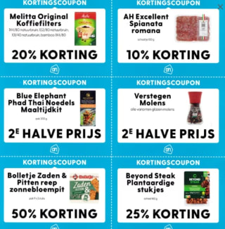 Diverse Kortingscoupons Allerhande september t/m December