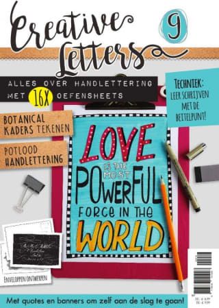 €3 korting op tijdschrift Creative Letters 9 bij Hobbyou