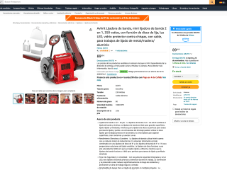 Mini lijadora Avhrit de banda 2 en 1 350 vatios por solo 44,99€