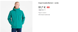 Chaqueta para Hombre Timberland Benton por 51.99€