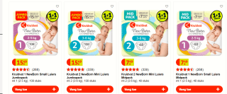 Diverse Kruidvat (jumbopack) newborn luiers 1+1 gratis bij Kruidvat