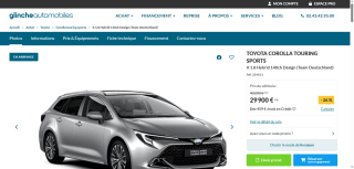 Toyota Corolla touring sports + pack confort à 29900 €