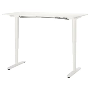Escritorio BEKANT elevable blanco 160x80cm por 299€
