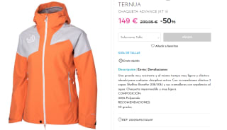 Chaqueta para Mujer Ternua Advance por 149€