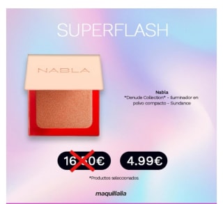 SuperFlash desde 0,05€ en Maquillalia.