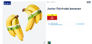 Tros Fairtrade junior Bananen voor €0,99 bij de Aldi