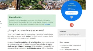 Escapada de 3 días en Hotel Santa Bàrbara de la Vall d'Ordino desayuno incluido por 99€