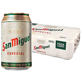 San Miguel Especial Cerveza Lager 48 latas x 33cl a 20.02€