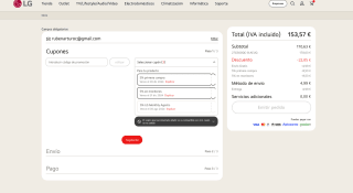 Monitor gaming LG UltraGear 27" curvo 1000R 1ms 2560 x 1440 QHD 180Hz AMD FreeSync 27GS60QC-B por 153,57€
