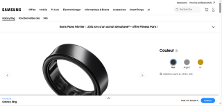 Bague Connectée Samsung Galaxy Ring à 450€