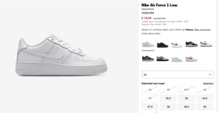 Nike Air Force 1 Low sneakers in diverse kleuren voor €74,99 bij Footlocker