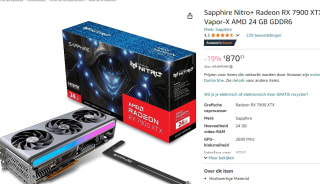 Sapphire Nitro+ Radeon RX 7900 XTX Vapor-X AMD 24GB GDDR6 voor €885,16 bij Amazon