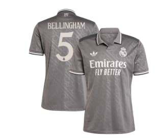 3ra Equipacion Adidas 24/25 Real Madrid con Dorsal por solo 65€