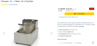 Maxima 6 liter frituurpan voor €60,48 bij Maxima