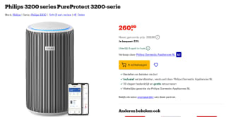 PHILIPS PureProtect 3200-serie AC3220/10 Luchtreiniger Zilver voor €260,99 bij Bol