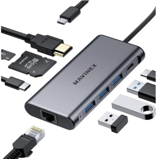 Adaptador Hub USB C MAVINEX 9 en 1 por 19.99€