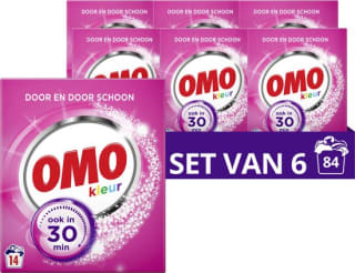 Omo Kleur Waspoeder, voor de gekleurde was - 6 x 14 wasbeurten voor €8,80 bij Bol