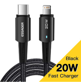 Pack x2 cable USB tipo C 1 metro para IPhone por 5.28€
