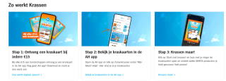 Via de AH app ontvang je een kraskaart voor altijd een gratis product