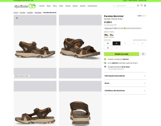 Sandalias PAREDES TREKKING URBANO zapatillas de verano por solo 17,99€