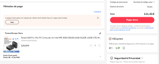 Teclast N20 Pro, Mini PC Computer, for Intel N95B,16GB+512GB, Windows 11 Pro por 111,41€