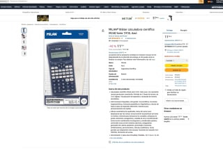 Calculadora MILAN Blíster científica M240 Serie 1918 Azul por 11,55€
