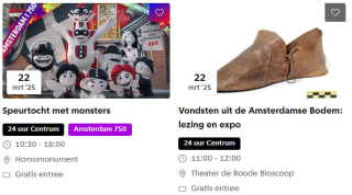 Veel gratis dingen doen in Amsterdam centrum op 22 maart