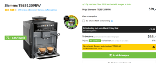 Siemens Eq.6 Plus S100 espressomachine + Gratis Airfryer + onderhoudsset voor €474 na cashback