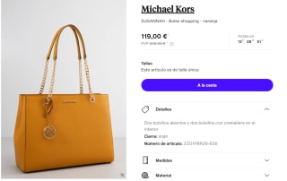 Bolso shopping Michael Kors SUSANNAH por 119€