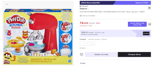 Playdoh Batidora Mágica Hasbro por 10.85€