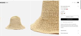 Gorro bucket efecto rafia por 8€