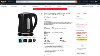 Teesa TSA1020B Hervidor de Agua inalámbrico por 18,67€