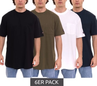 6-pack Dickies basic heren t-shirts voor €29,99 bij Outlet46