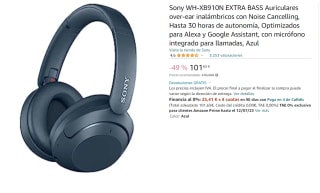 Auriculares over-ear inalámbricos con Noise Cancelling Sony WH-XB910N EXTRA BASS