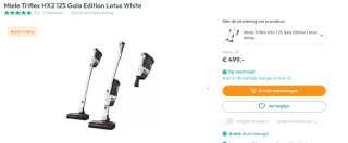 Miele Triflex HX2 125 Edition Lotuswit voor €499 bij Artandcraft