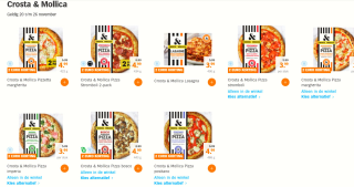 €2 korting op alle Crosta pizza's bij de AH