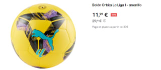 Balón Puma Orbita La Liga 1 por 11.99€