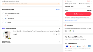 Cafetera Hibrew H1b 6-En-1 Capsulas Portatil por 90,35€