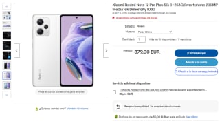Móvil Xiaomi Redmi Note 12 Pro Plus 5G de 8GB/256G por 329€