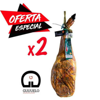 Pack 2 Paletas Cebo de Campo 75% Ibérica DOP Guijuelo Martín Matas 4.5KG por 89,95€